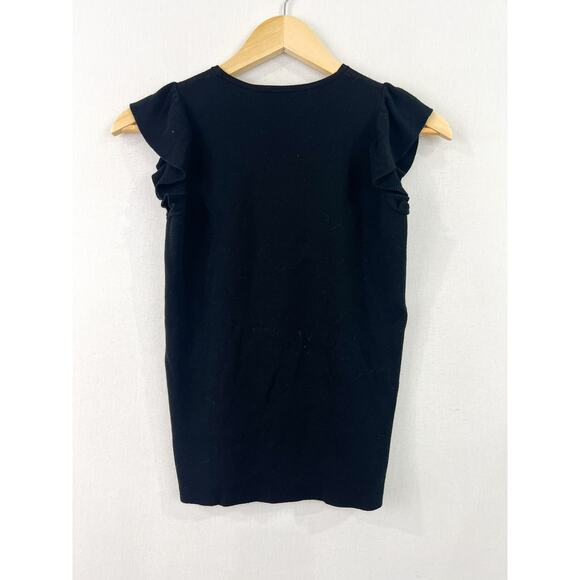 LOFT Flutter Sleeve Sweater Tank Blouse Small Classic Minimalist Contemporary - Picture 4 of 6